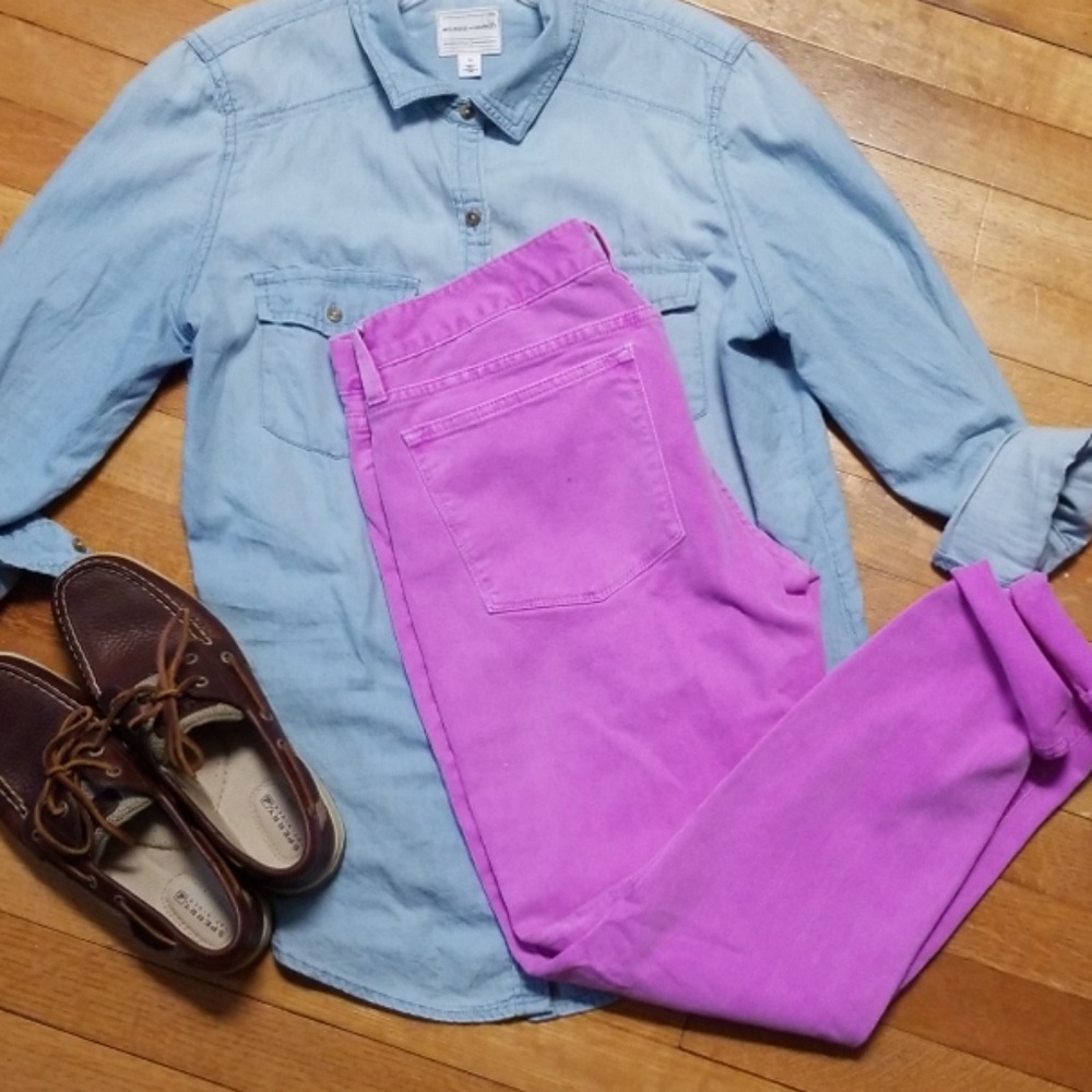 Orchid J.Crew Toothpick Ankle Jeans